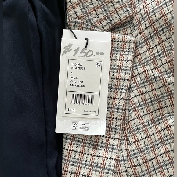 NWT Theory Riding Blazer $495 Size 2 - Picture 7 of 7